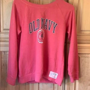 Long sleeve coral colored top